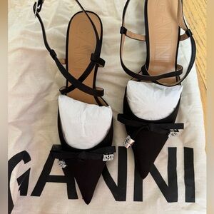 GANNI butterfly kitten heel